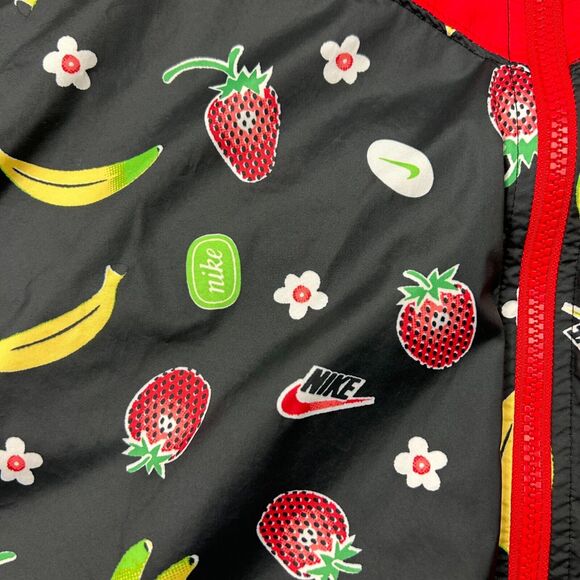 Nike Jacket Womens 1X Coupe Standard Windbreaker Black & Red Fruit CT0627-010 - Picture 3 of 8